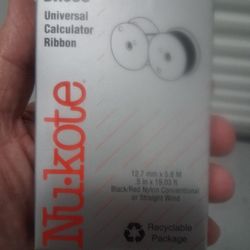 NEW, BOX OF 6, "NU - KOTE",  BR80C UNIVERSALE CALCULATOR RIBBON, GREAT BUY!!!