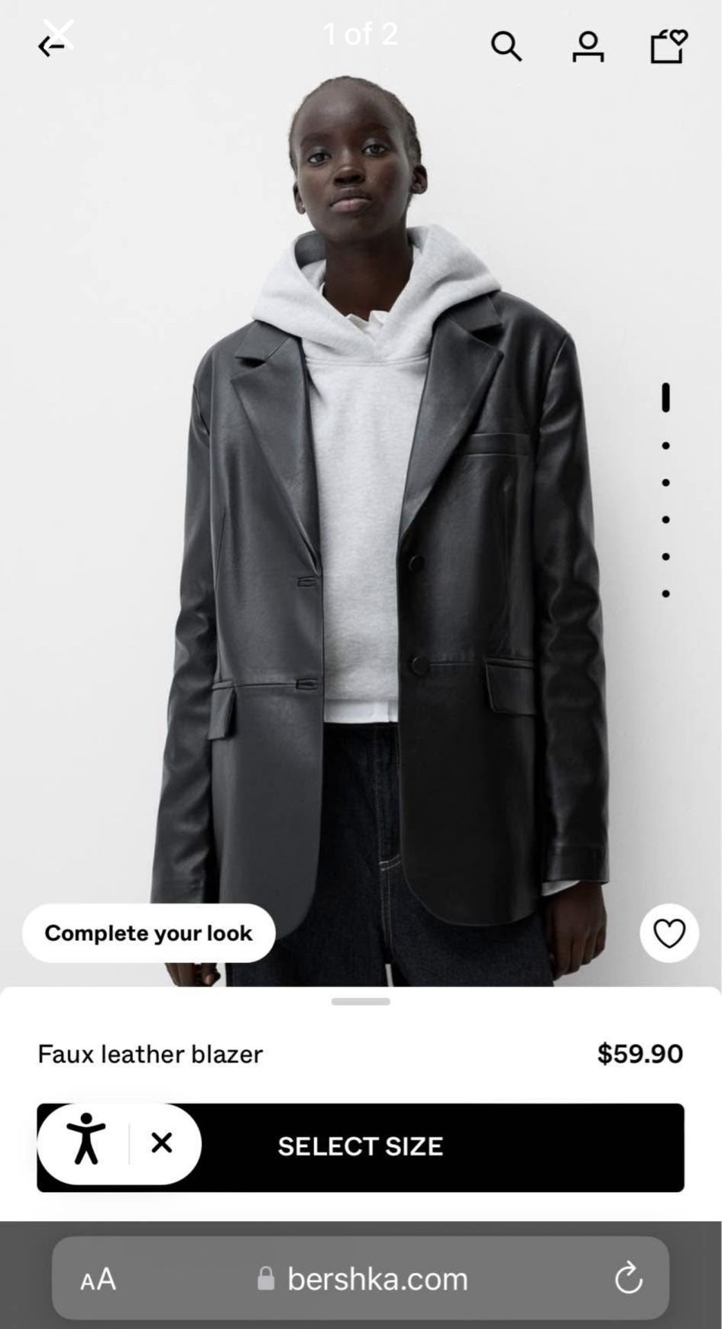 Bershka Leather Jacket