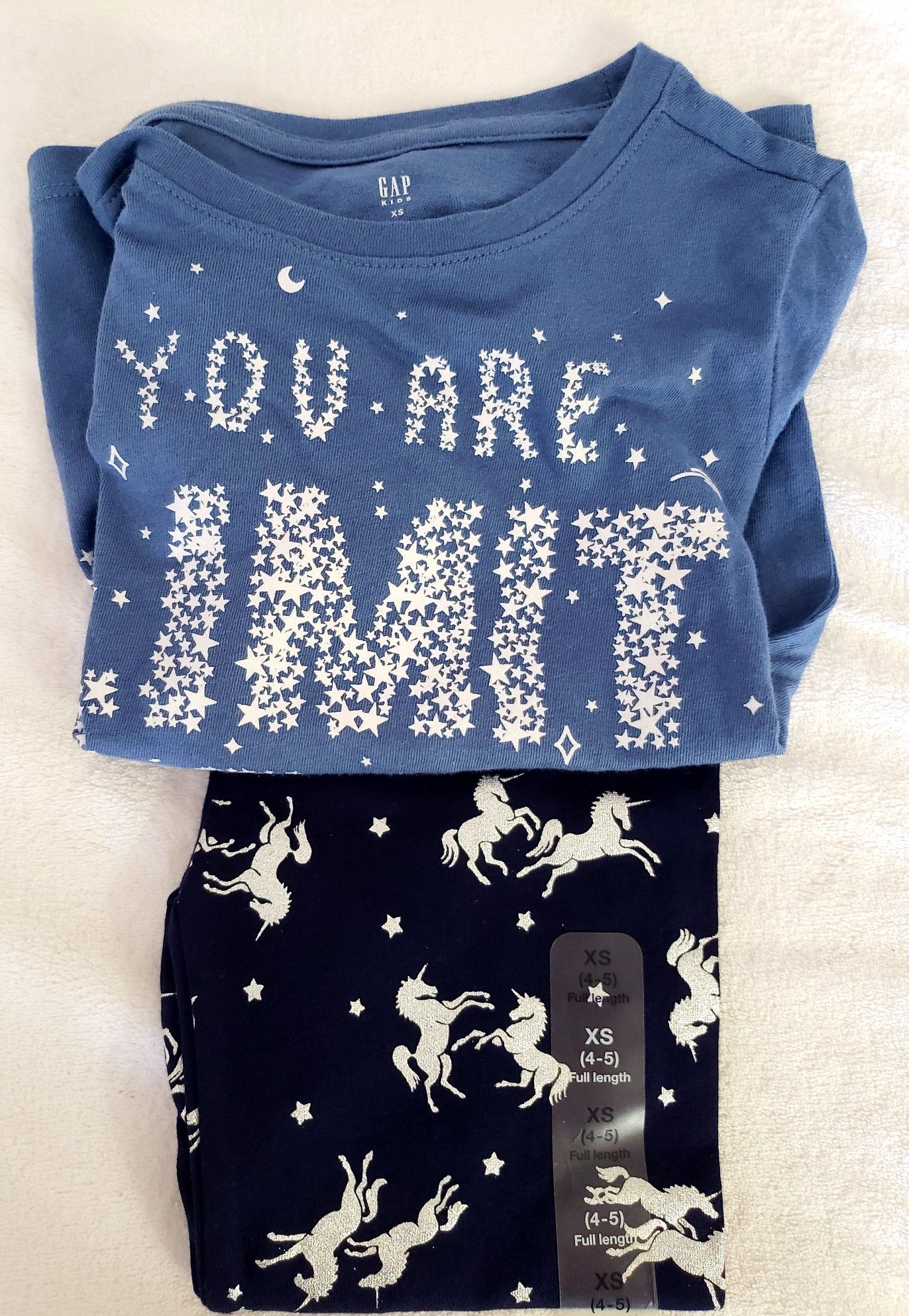 Gap NWT Girls Outfit XS 4/5 pants and top