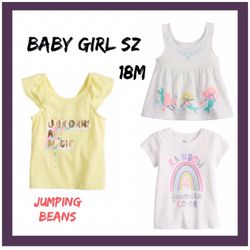 NIB Baby Girl 18M Jumping Beans 3Pc Tops