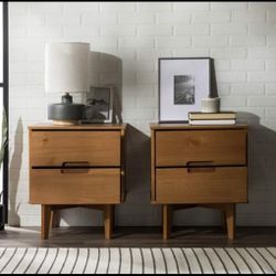 Mid Century Modern Style Night Stands (New In A Box)