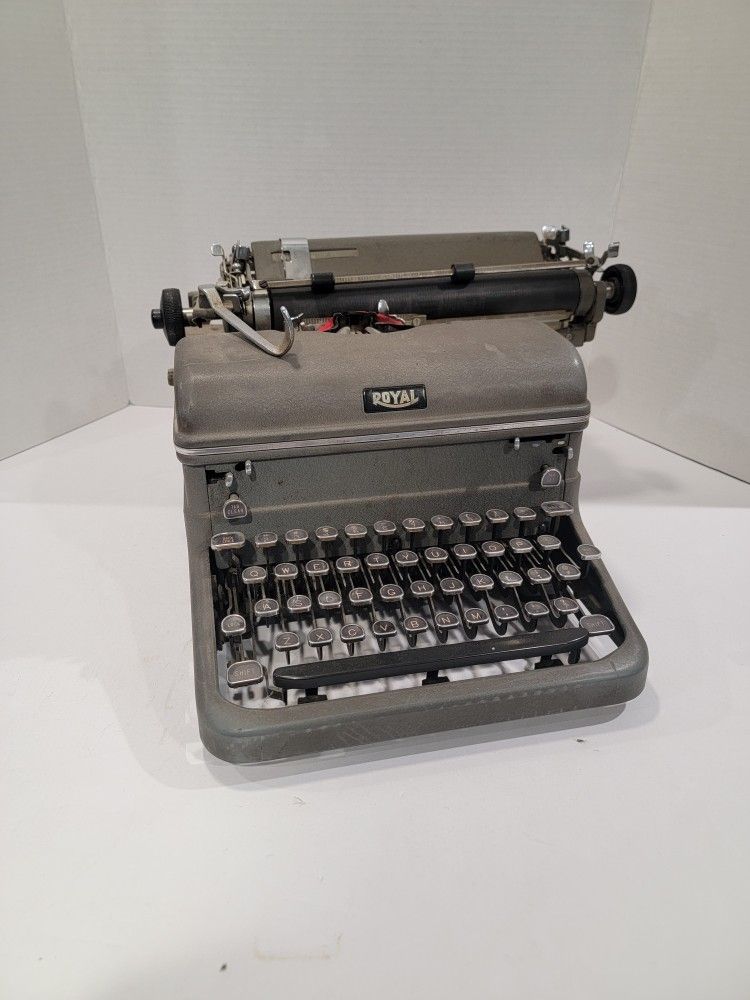 Vintage Gray Royal Typewriter