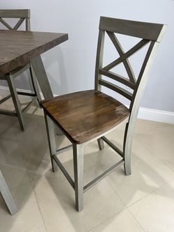 Fairhaven Pub Table Barstool Dining Room Set Wooden Wood City