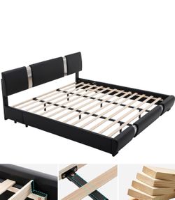 Queen bed with mattress