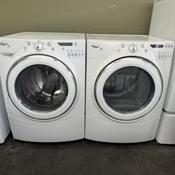 WHIRLPOOL XL CAPACITY ELECTRIC WASHER & DRYER