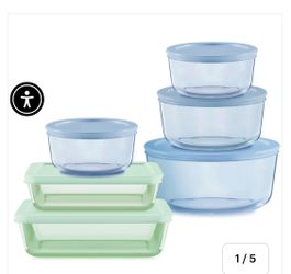 Pyrex simply store tinted 12 PC storage set