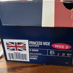 Reebok Princess, White, 8 1/2 Wide
