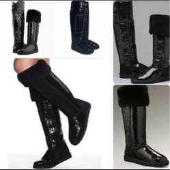 Ugg Leather Shearling Boots 