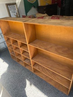 Wood Plywood Cubby Shelf Unit
