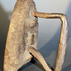 Antique Old World Cast Iron Primitive Metal Handle Iron 