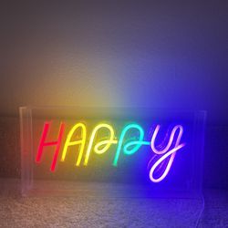 LED Happy Sign 