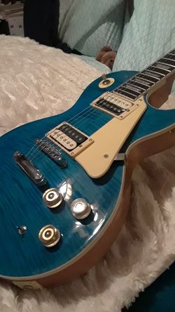 Tiger blue Les Paul Standard. $$$ local see + buy