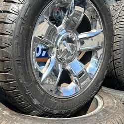 WHEELS OEM 20” CHEVY STOCK 🔥🔥