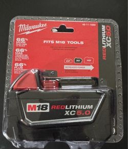 Milwaukee M18 18-Volt 5.0 Ah Lithium-lon XC Extended Capacity Battery Pack