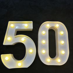 8” marquee table top lights 50