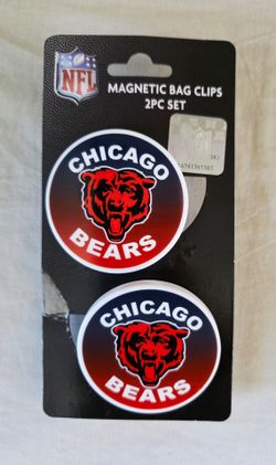 Chicago Bears 2 piece NFL Magnetic Refrigerator Bag Clips 2¼"  New - Nice Gift!