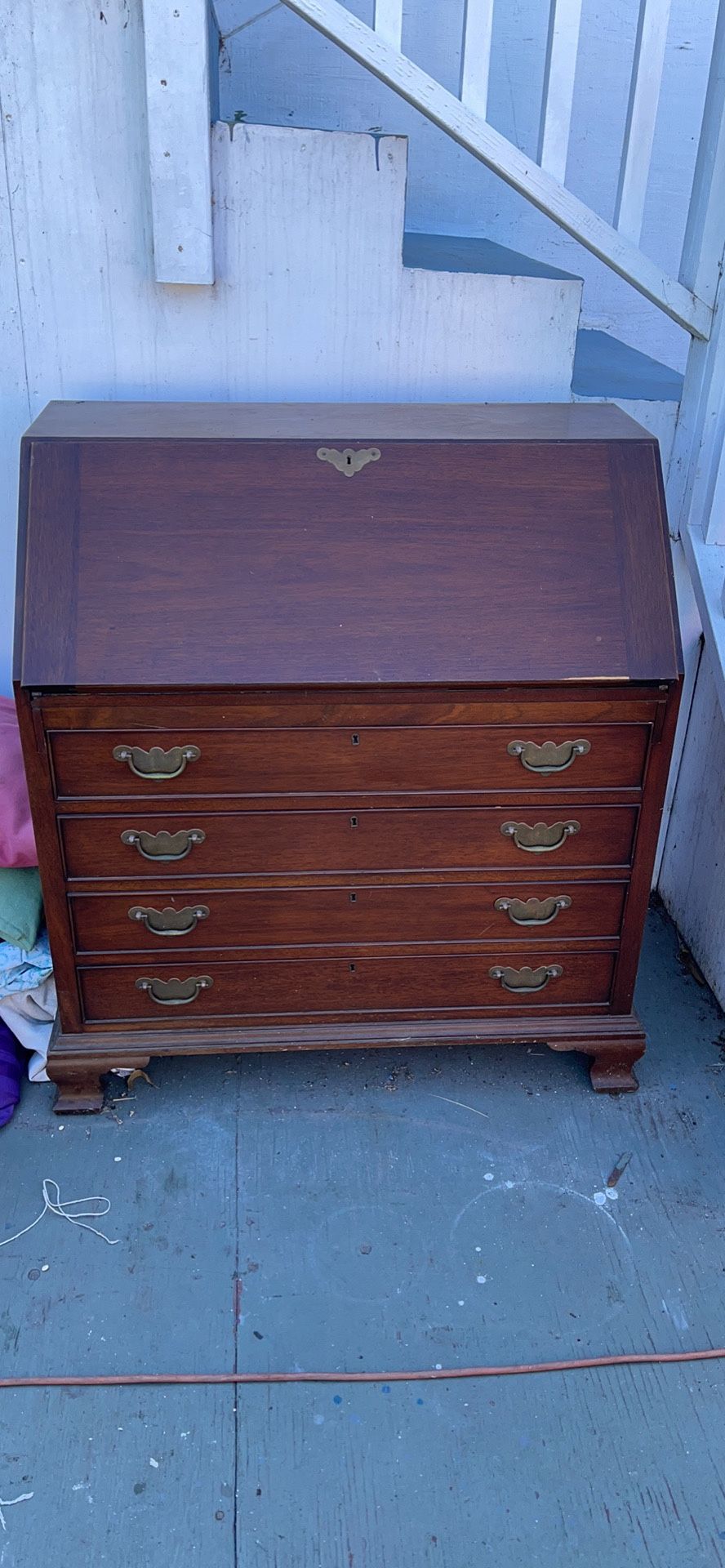 Secretary Desk Mahogany Vintage