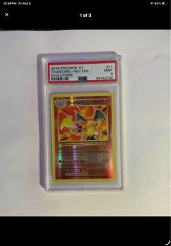 2016 Pokemon XY Evolutions Reverse Holo Charizard #11 PSA 9 MINT