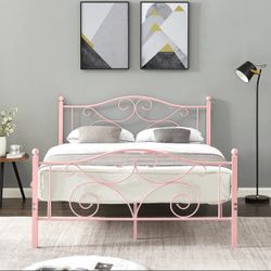 (FULL) size Bed Frame (PINK) Brand New In Box