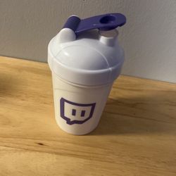 White Twitch Shaker Bottle