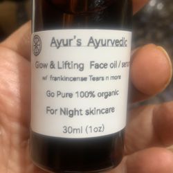 Glow & lifting Ayurvedic organic face oil
