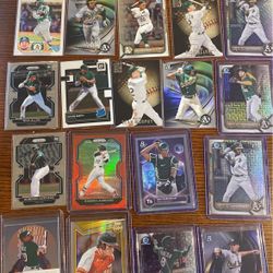 OAKLAND AS Team Card Lot, Auto/ Numbered/RC’s Inserts