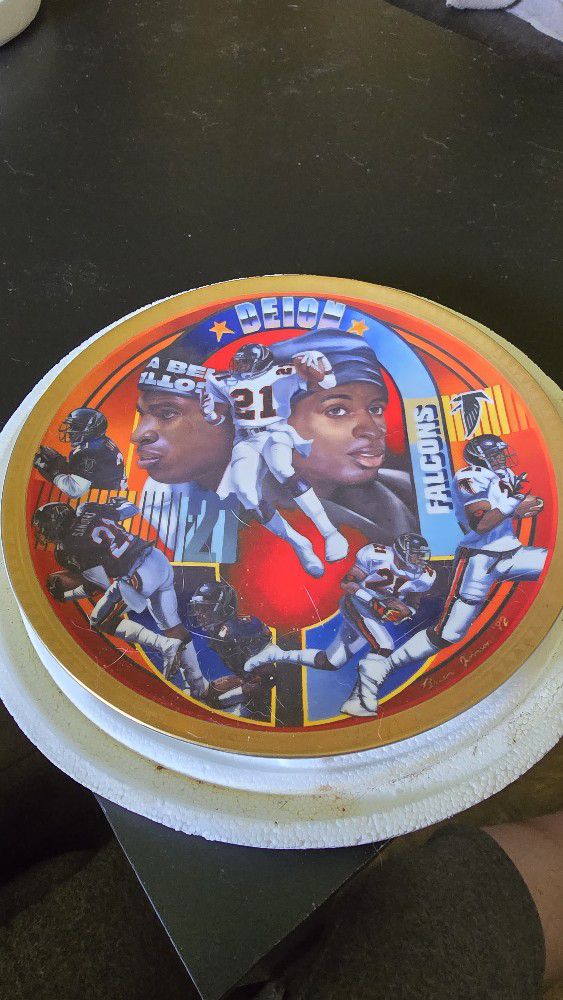 Deion Sanders Collectable Plate 