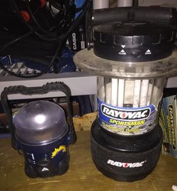 Two battery lanterns