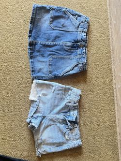 Girls Jean Skirt And Shorts