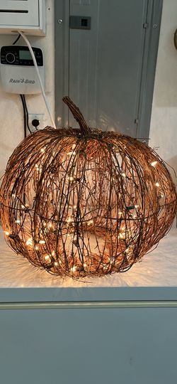 Lighted pumpkin