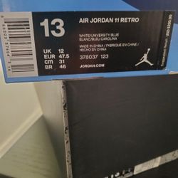 Air Jordan 11 White/University Blue