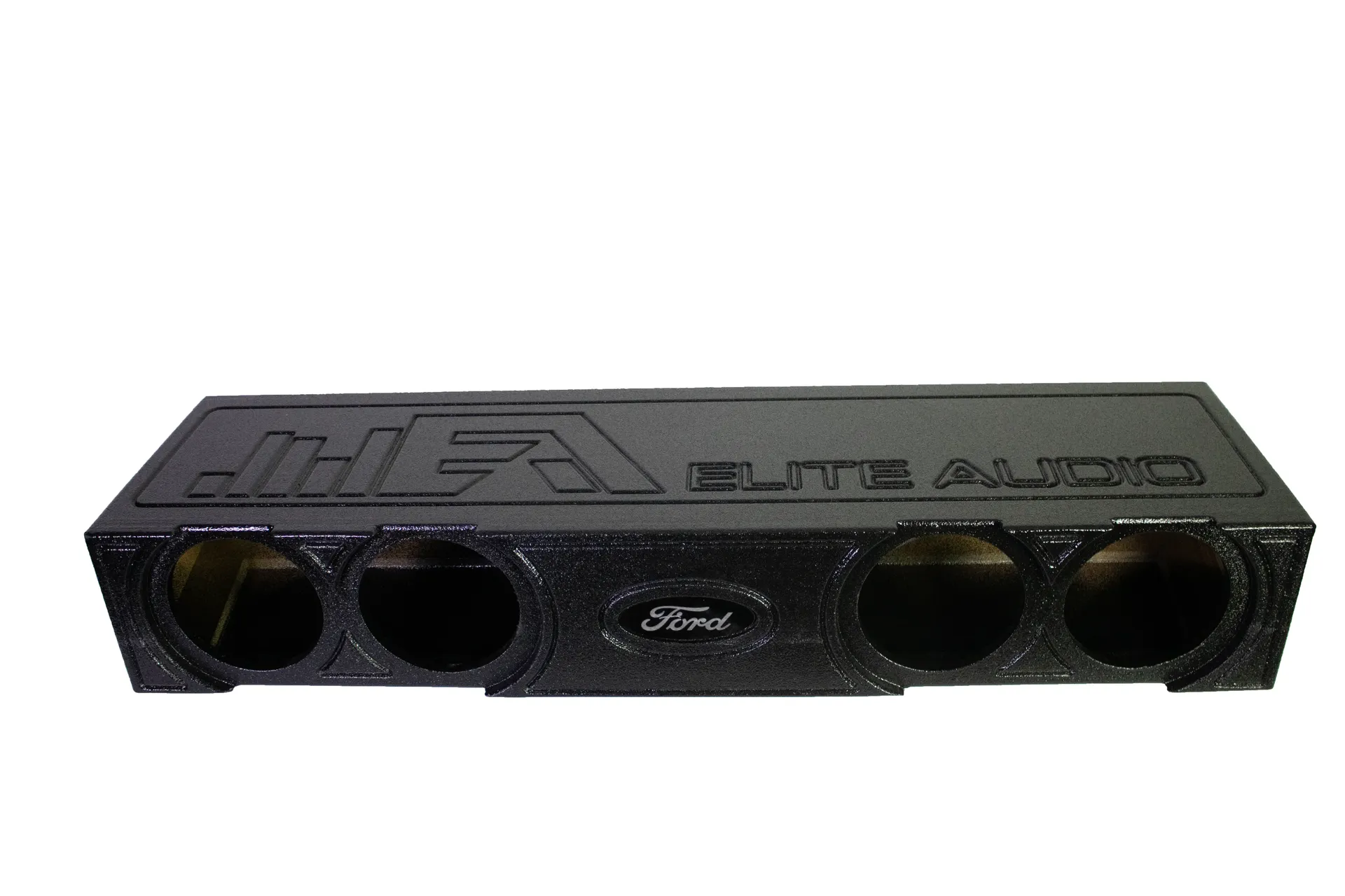 Elite Audio Ported Front-Firing Subwoofer Box-Universal Fit for Ford F-150 & Super Duty Crew Cab Trucks (2009-2024)