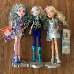 Ever After High Faybelle Thorn, Farrah Goodfairy and Darling Charming Doll
