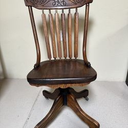 Antique Swivel Desk Chair