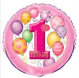 1st birthday foil  balloon