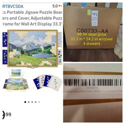 Brand New, Still In Box, Puzzle Table.