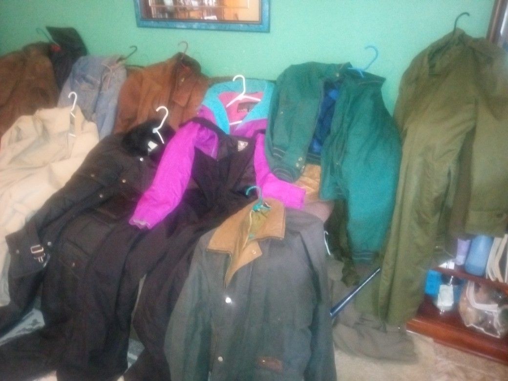 Winter coats, etc.