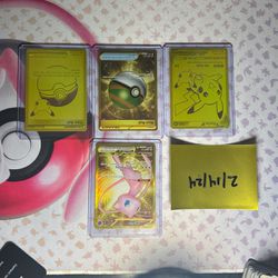 Gold Pokemon Cards