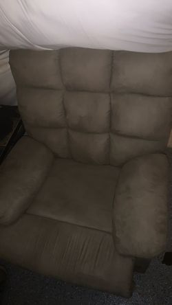 Tan Microfiber Tufted Accent Chair