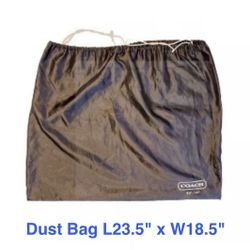 Coach Satin Large Brown Dust Bag