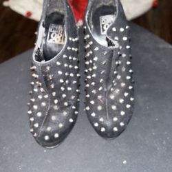 Spike Black High Heels 