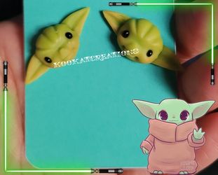 Baby Yoda Inspired Earrings