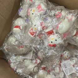 12pcs Hello Kitty Keychain Rings