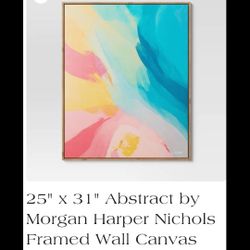 Brand New 25x31 Abstract By Morgan Harper Nichols  Framed Walls Canvas