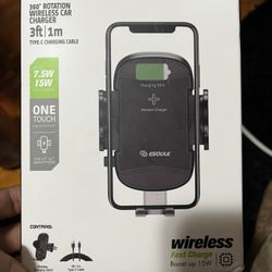 Esoulk 360 Rotation Wireless car Charger vent Mount
