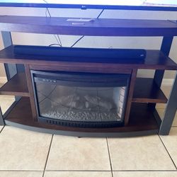 TV Stand w/fireplace