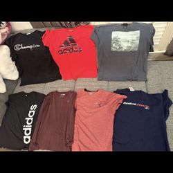 Men’s Pack Nike, Adidas, H&M, Puma, Champion, Reebok Shirt Polo Large