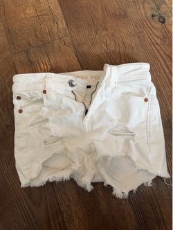 American Eagle 000 White jean shorts