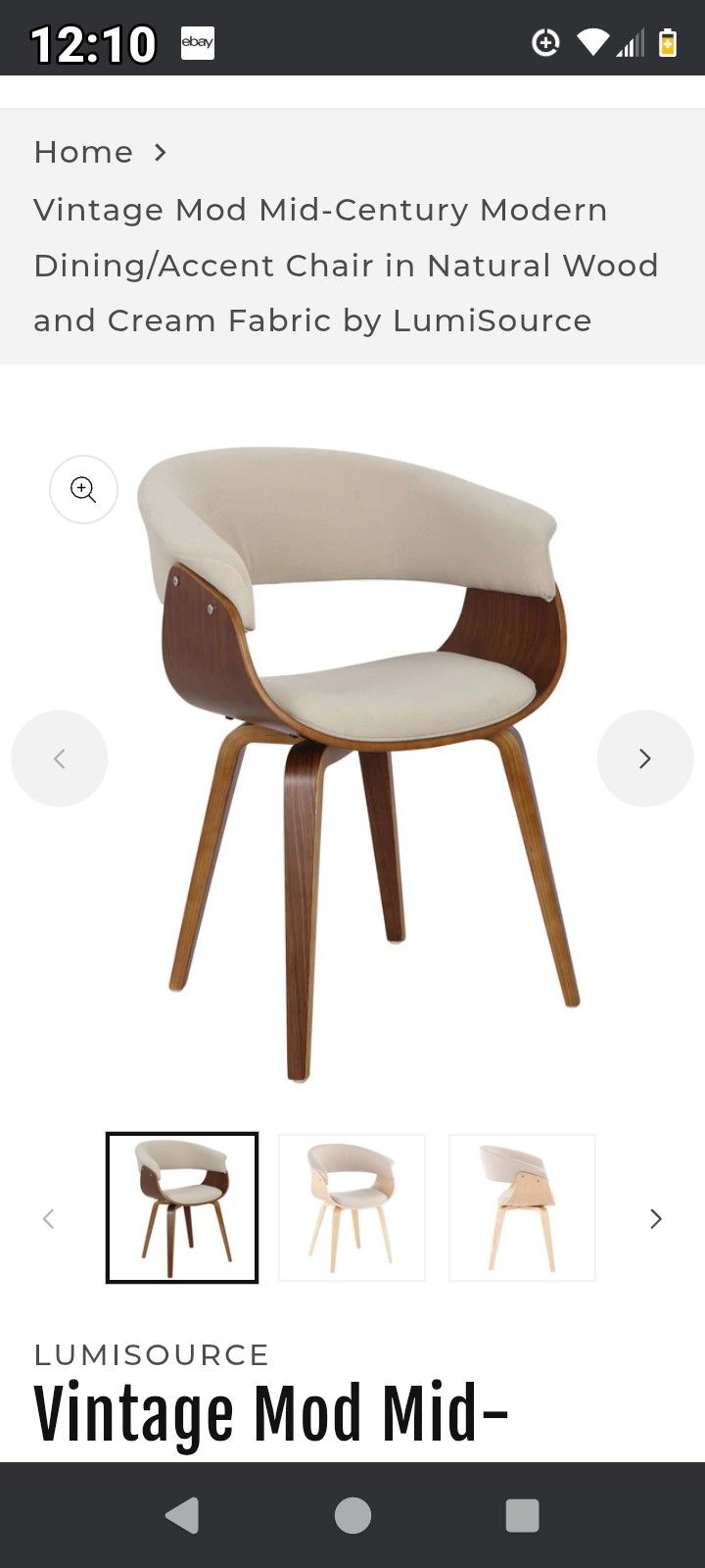 Set Of 4 Lumisource Chairs