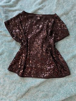Forever 21 Small Women’s Black Sequin Top